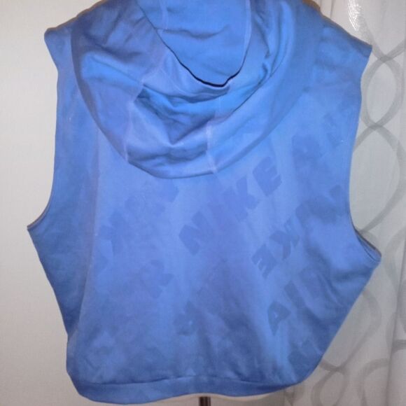 Nike Air Woman's Blue  Hooded Dri Fit vest size XXL - Picture 2 of 7